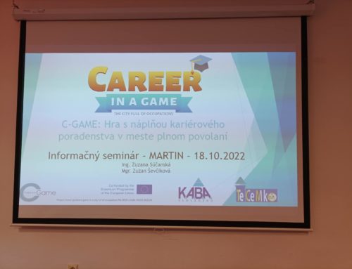 V Martine sa uskutočnil seminár pre kariérových poradcov k online hre C-Game: Mesto plné povolaní